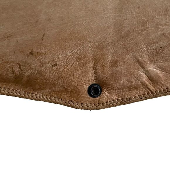 Vintage Handmade Brown Leather Snakeskin Shoulder Crossbody Clutch Purse Bag - Picture 11 of 14